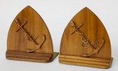 PAIR OF SYCAMORE ANCHOR ON PLA