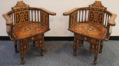 PAIR OF SYRIAN PARQUETRY INLAI