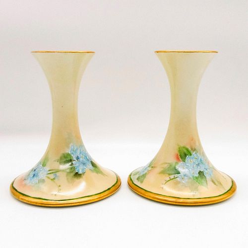 PAIR OF T AND V LIMOGES PORCELAIN