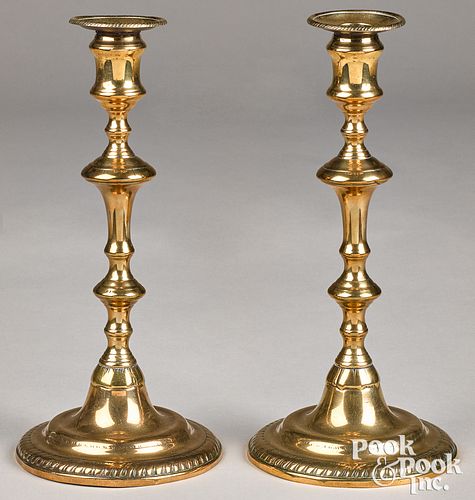 PAIR OF TALL ENGLISH BELL METAL