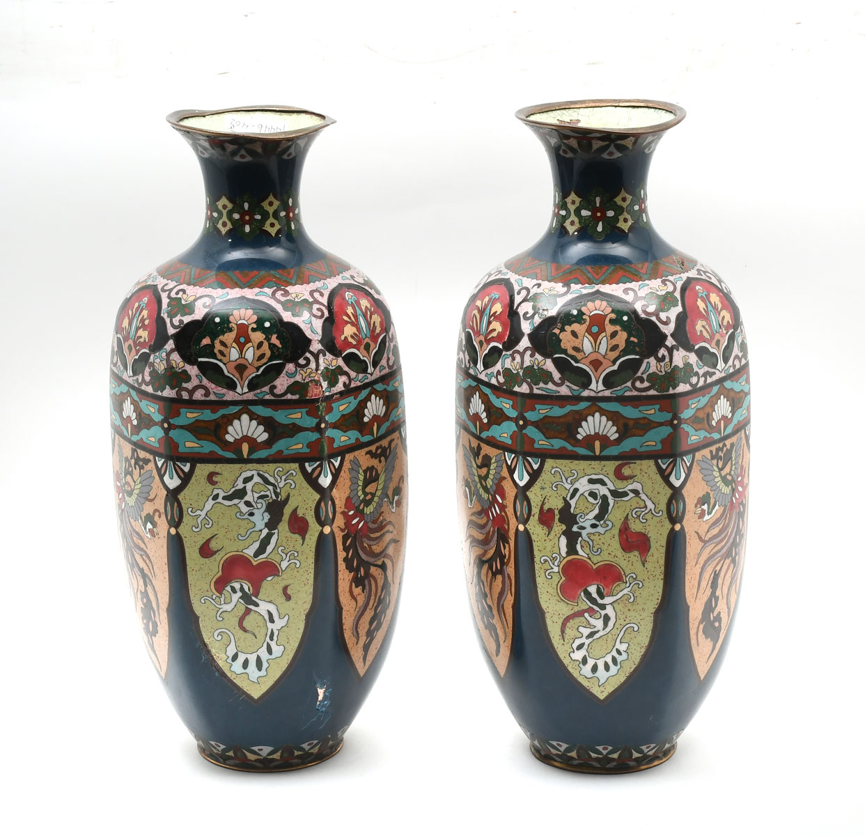 PAIR OF TALL JAPANESE MEIJI