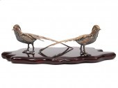 PAIR OF TANE MEXICAN STERLING