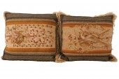 PAIR OF TAPESTRY UPHOLSTERED P