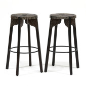 PAIR OF  TATTOO COUNTER STOOLS