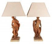 PAIR OF TERRACOTTA FIGURESunsi
