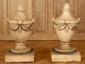 PAIR OF TERRACOTTA GARDEN URN