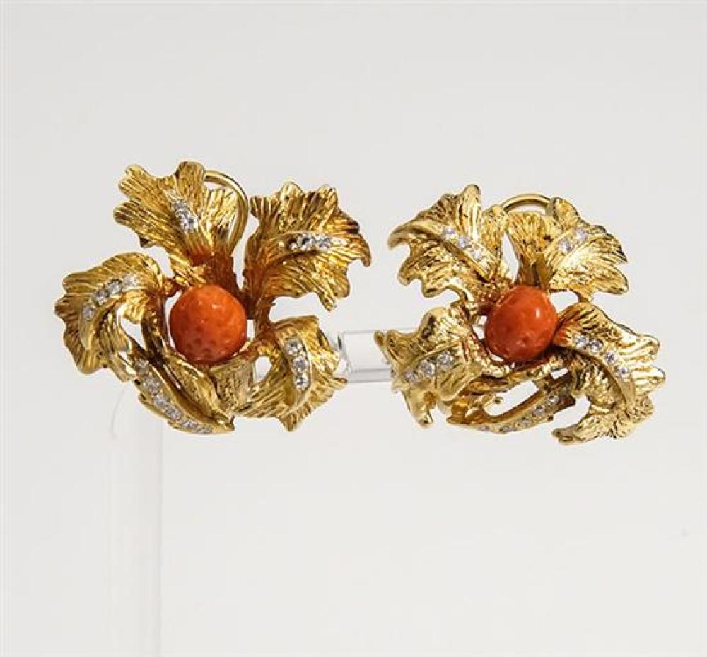 PAIR OF TESTED 18-KARAT