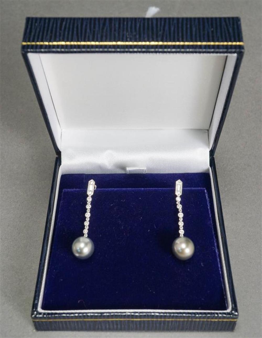 PAIR OF TESTED PLATINUM, TAHITIAN