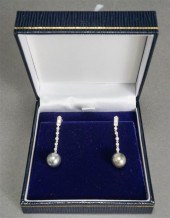 PAIR OF TESTED PLATINUM, TAHIT