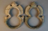 PAIR OF THAI BRONZE PALANQUIN