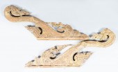 PAIR OF THAI CARVED WOOD ARCHI