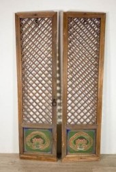 PAIR OF THAI CROSSHATCH DOORSP