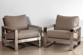 PAIR OF THAYER COGGIN ARMCHAIR