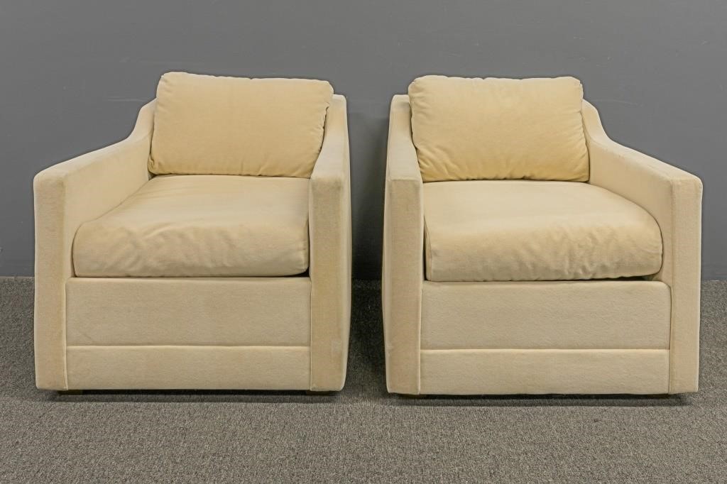 Pair of Thayer Coggin club chairs
