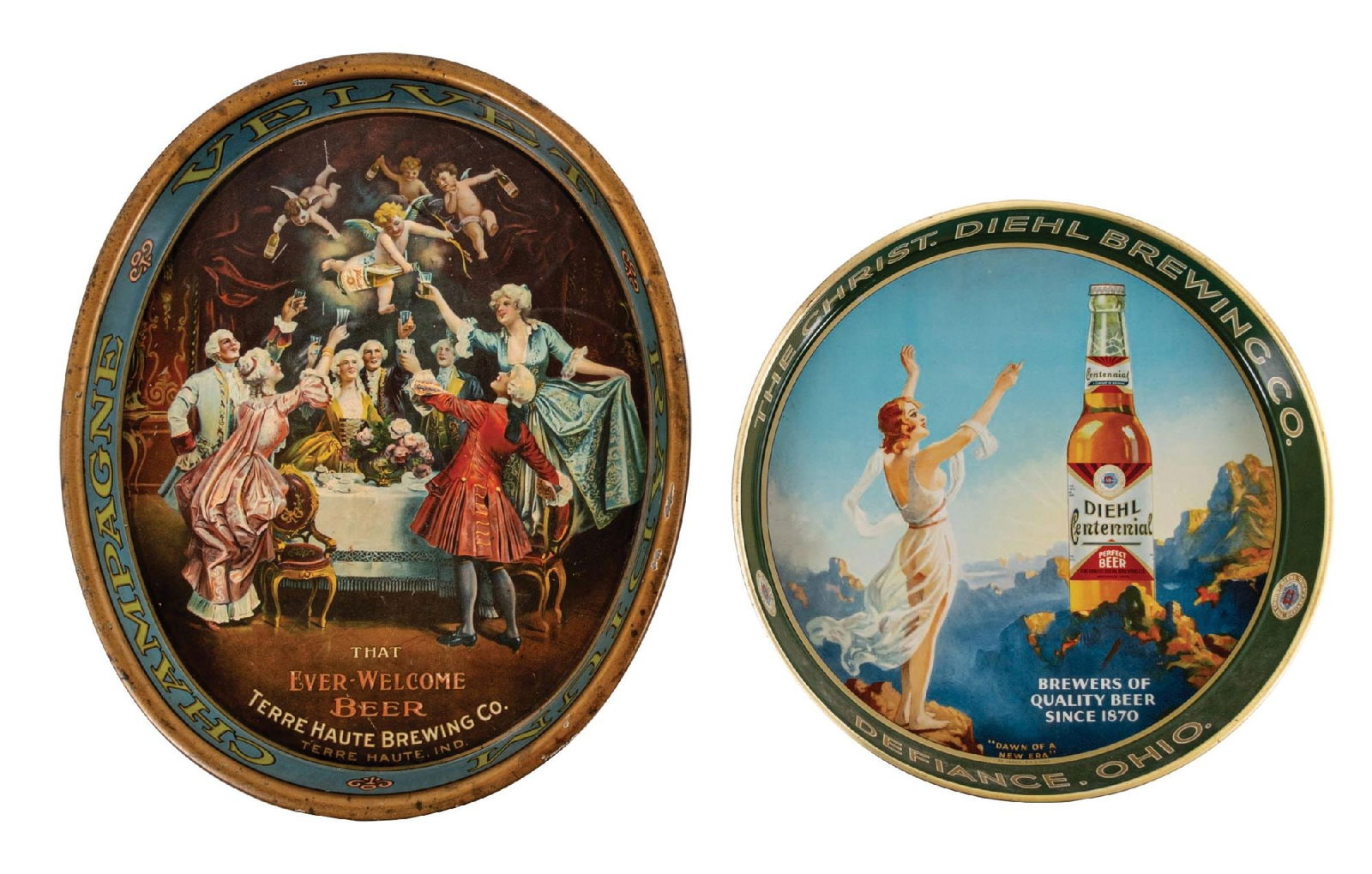PAIR OF THE CHRIST DIELHL BREWING