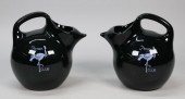 PAIR OF THE STORK CLUB POTTERY