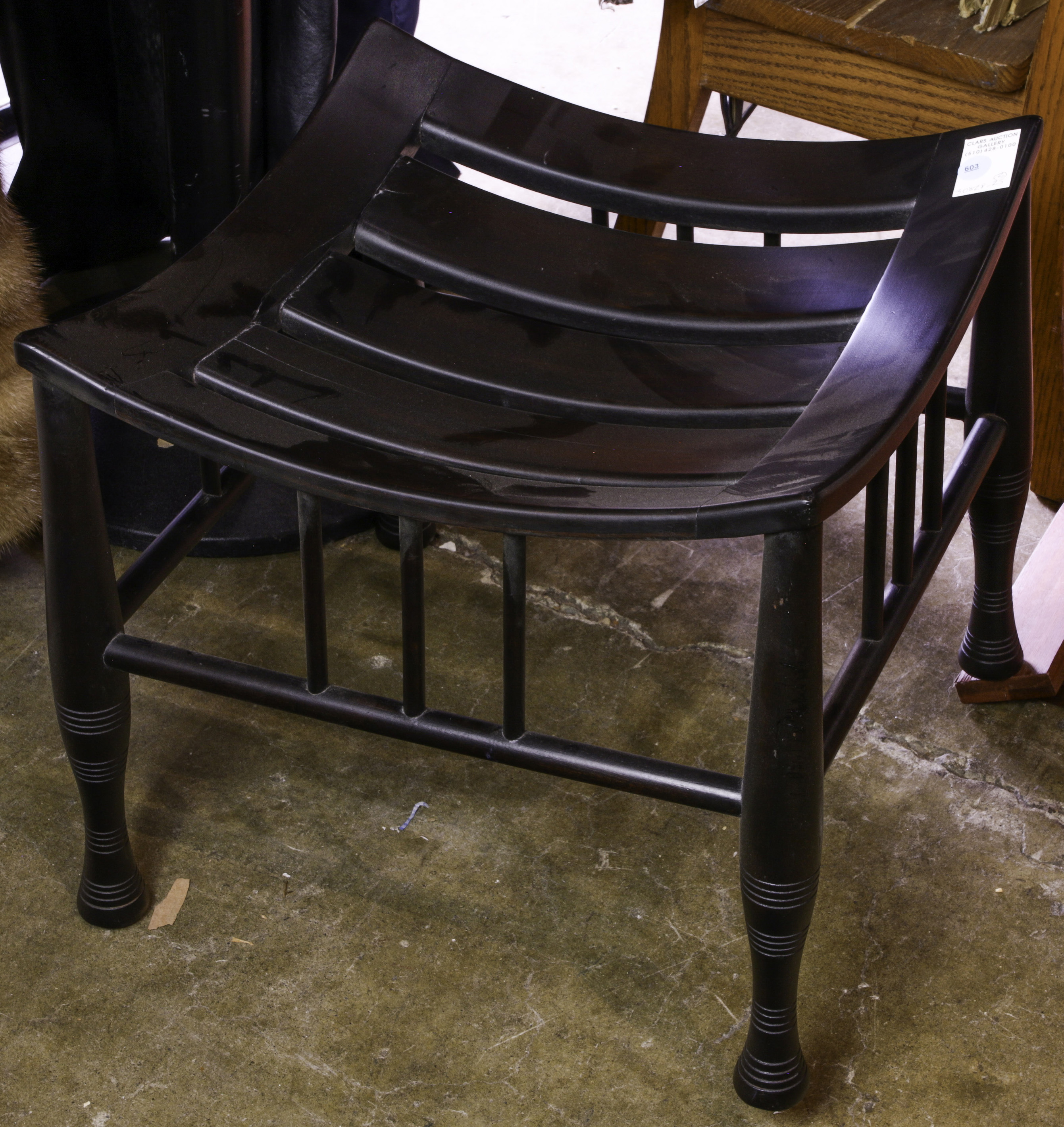 PAIR OF THEBES STOOLS Pair of