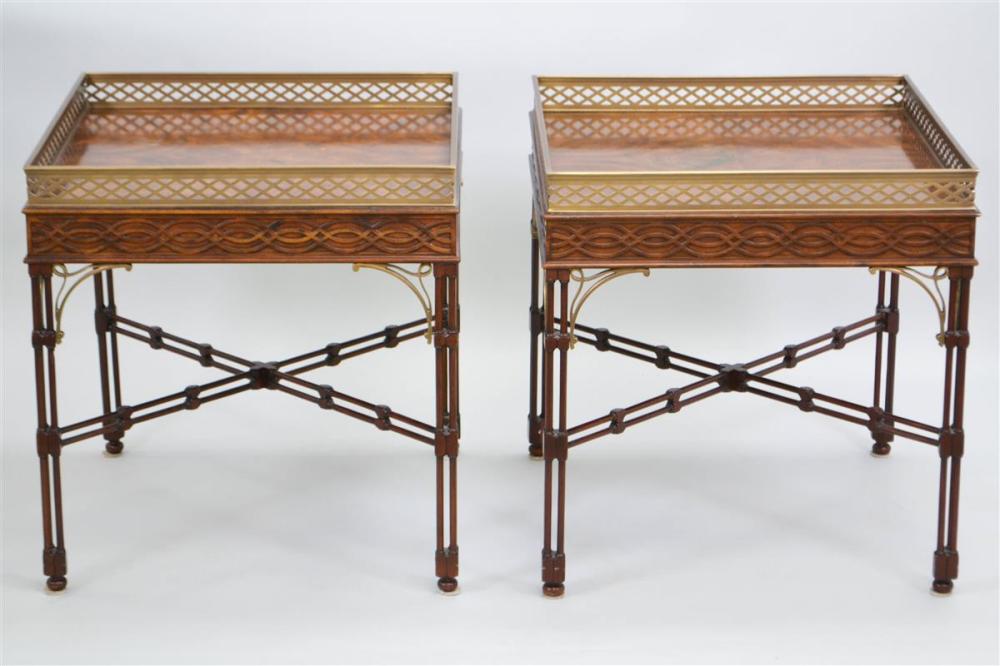 PAIR OF THEODORE ALEXANDER BRASS