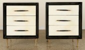PAIR OF THREE DRAWER CABINETS