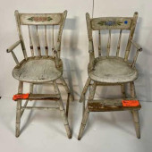 PAIR OF THUMB BACK WINDSOR HIG