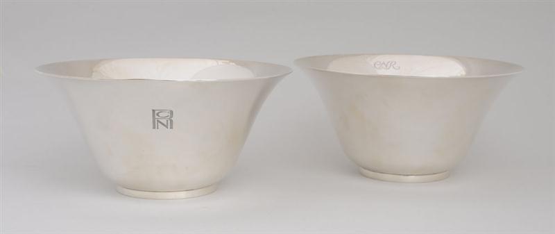 PAIR OF TIFFANY & CO. MONOGRAMMED
