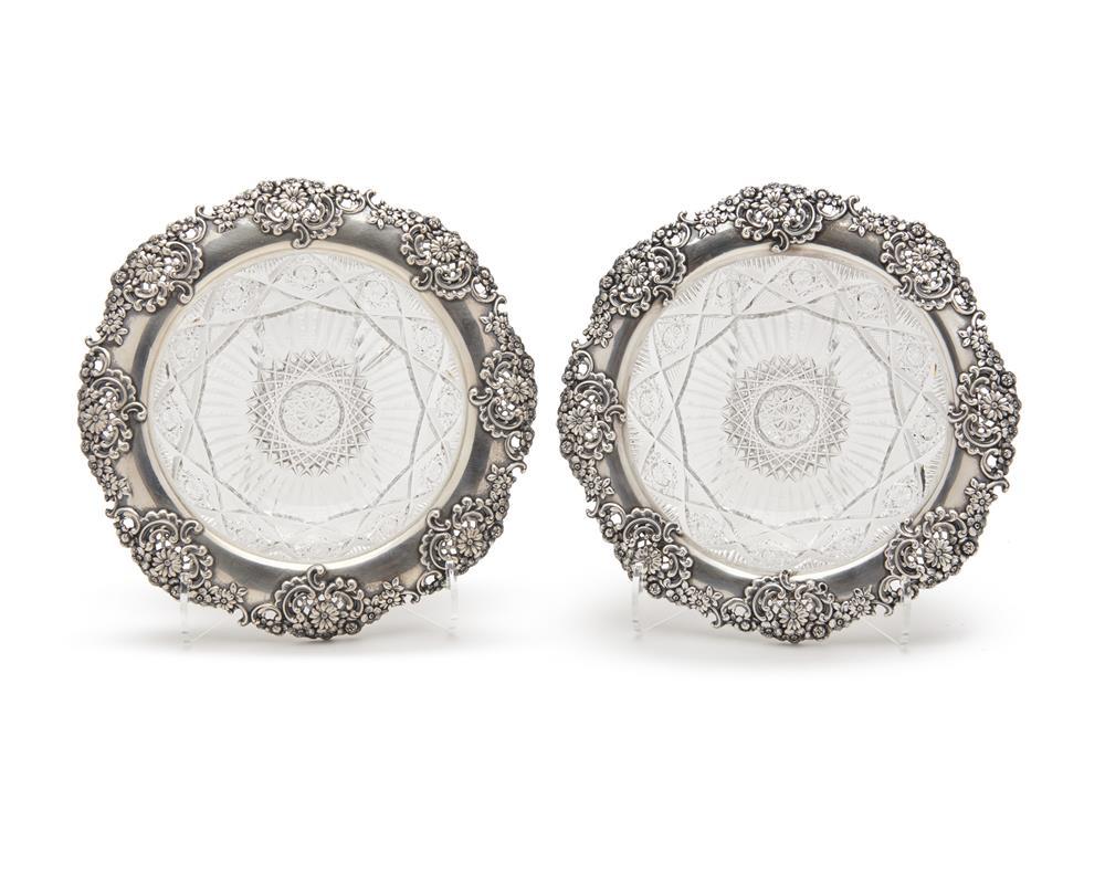 PAIR OF TIFFANY & CO. SILVER RIMMED