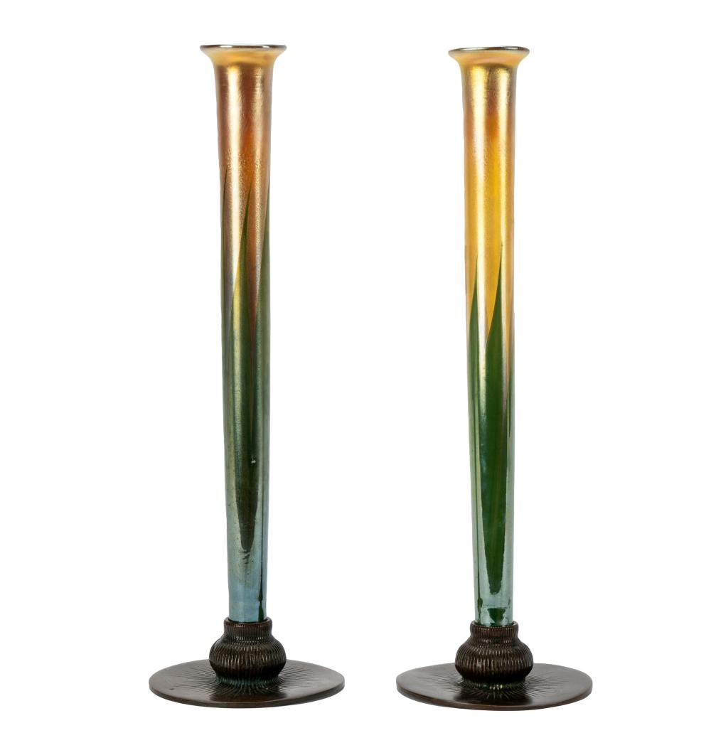 PAIR OF TIFFANY STUDIOS FAVRILE