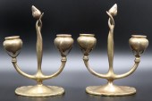 PAIR OF TIFFANY STUDIOS FLEUR-