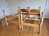 PAIR OF TIGER MAPLE CANNON BAL