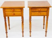 PAIR OF TIGER MAPLE SHERATON S