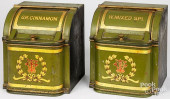 PAIR OF TIN SPICE BINS<br>Pair