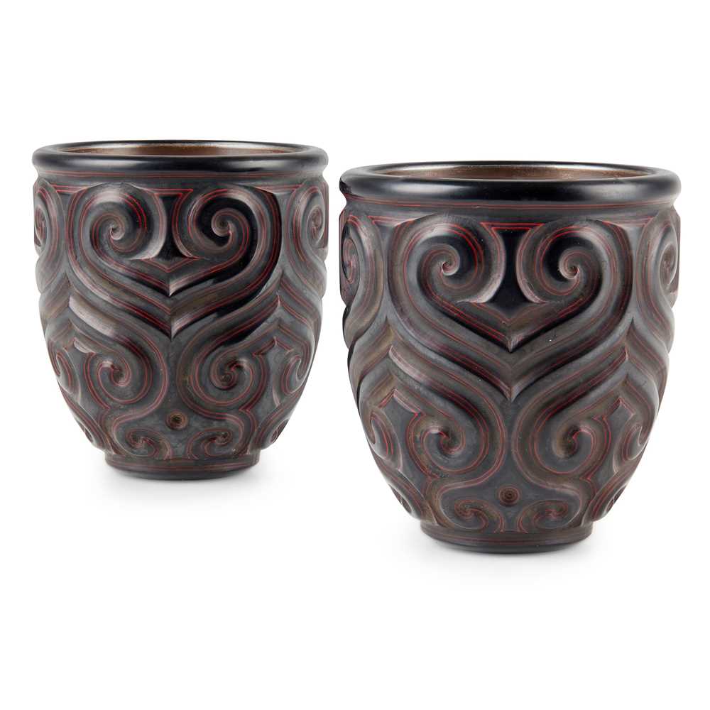 PAIR OF TIXI LACQUER 'GURI' TALL