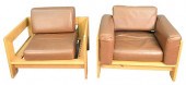PAIR OF TOBIA SCARPA LOUNGE CH