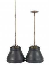 PAIR OF TOLE PENDANT CEILING L