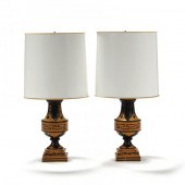 PAIR OF TOLEWARE TABLE LAMPS S