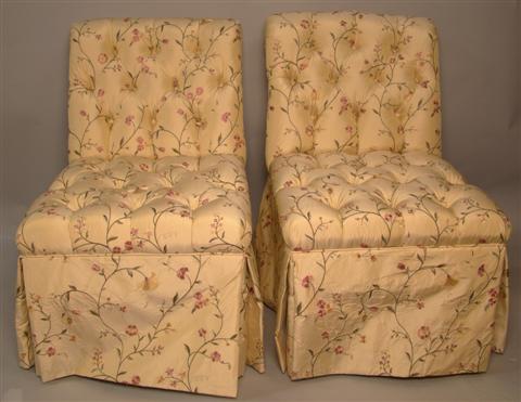 PAIR OF TOMLINSON TUFTED ROLL