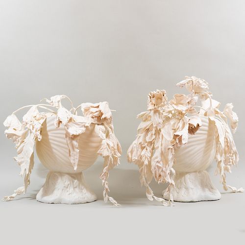 PAIR OF TONY DUQUETTE PLASTER