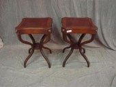 Pair of Tooled Leather Top Tab