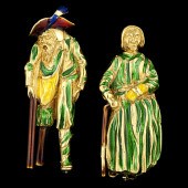 Pair of Torrini Whimsical Enam