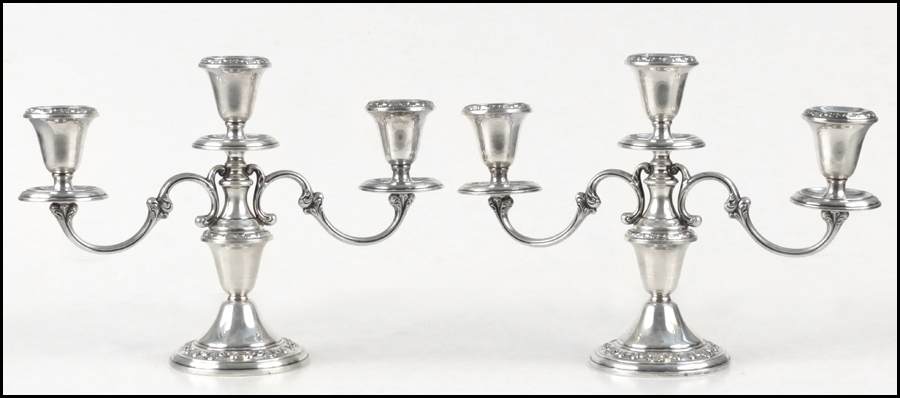 PAIR OF TOWLE WEIGHTED STERLING
