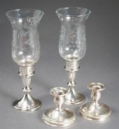 PAIR OF TOWLE WEIGHTED STERLIN