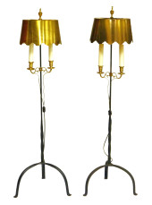 PAIR OF TRADITIONAL IRON AND B