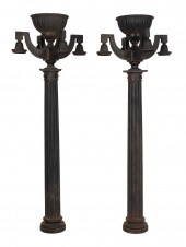 PAIR OF TRAIN STATION STREET L