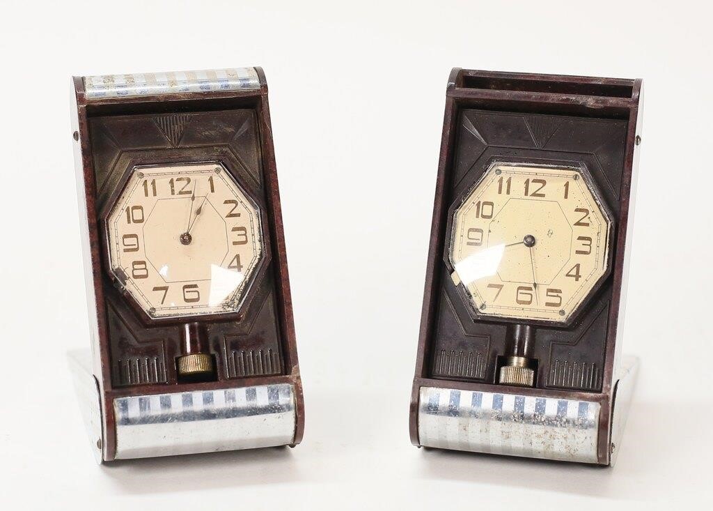 PAIR OF TRAVEL CLOCKSLot of two