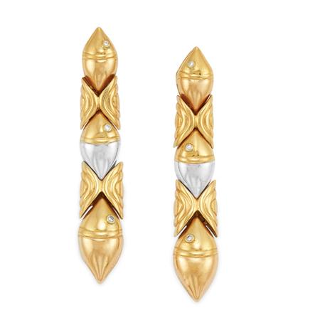 Pair of Tricolor Gold