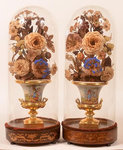 PAIR OF TUCKER STYLE PORCELAIN