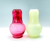 PAIR OF TUMBLE UP WATER CARAFE