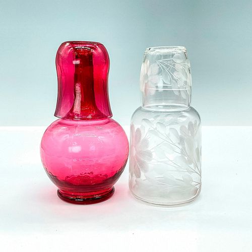PAIR OF TUMBLE UPS, CLEAR AND