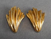 PAIR OF TURI 18-KARAT YELLOW-G