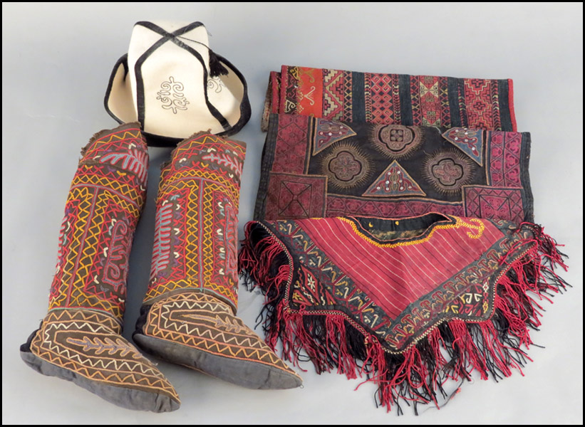 PAIR OF TURKISH EMBROIDERED